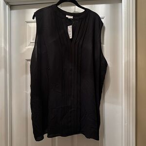 Avenue Black Sleeveless Top